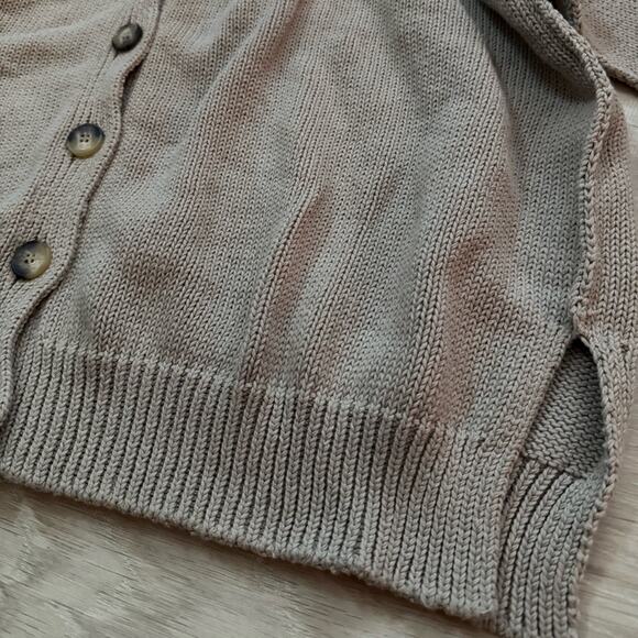 NWT Zara Slouchy Chunky Cardigan Sweater | Beige | Medium - Picture 3 of 8